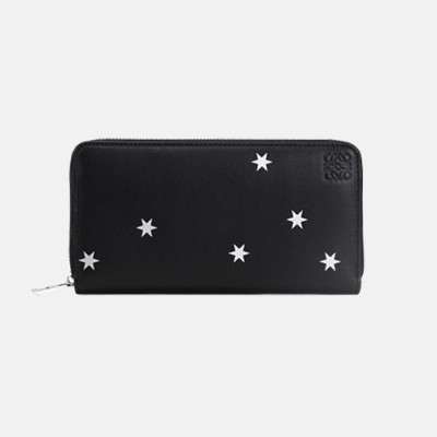 Loewe 2019 Mm / Wm Leather Wallet - 로에베 2019 남여공용 레더 장지갑 LOEW0001.Size(19cm).블랙