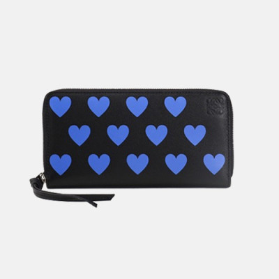 Loewe 2019 Mm / Wm Leather Wallet - 로에베 2019 남여공용 레더 장지갑 LOEW0002.Size(19cm).블랙