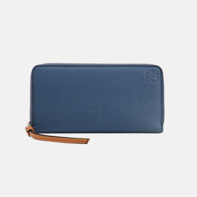 Loewe 2019 Mm / Wm Leather Wallet - 로에베 2019 남여공용 레더 장지갑 LOEW0004.Size(19cm).네이비