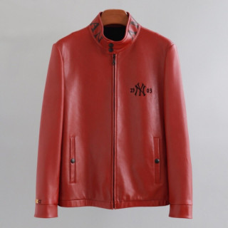 Gucci 2019 Mens Logo Casual Leather Jacket - 구찌 2019 남성 로고 캐쥬얼 가죽 자켓 Guc01683x.Size(m - 3xl).레드