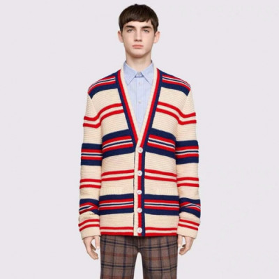 Gucci 2019 Mm/Wm Logo Basic Knit Cardigan - 구찌 2019 남자 로고 베이직 가디건 Guc01706x.Size(xs - m).레드