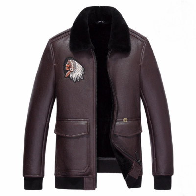 Dior 2019 Mens Logo Modern Leather Jacket - 디올 2019 남성 모던 가죽 자켓 Dio0432x.Size(m - 3xl).브라운