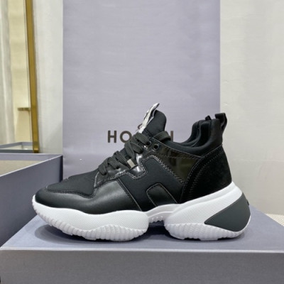 Hogan 2019 Ladies Leather Sneakers - 호간 2019 여성용 레더 스니커즈 HOGS0029,Size(225 - 245).블랙