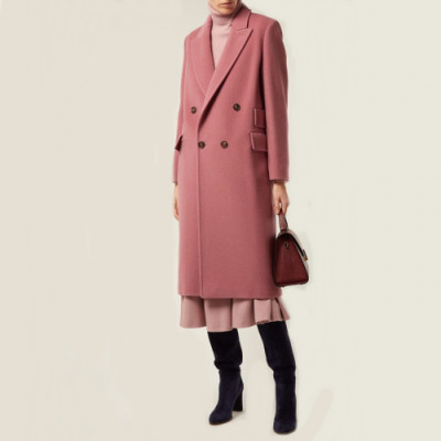 [매장판]Maxmara 2019 Ladies Business Cashmere Coat - 막스마라 2019 여성 비지니스 캐시미어 코트 Max0036x.Size(s - l).핑크