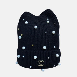 Chanel 2019 Ladies Knit Cap - 샤넬 2019 여성용 니트 모자 CHAM0019, 블랙