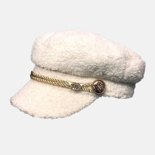 Chanel 2019 Ladies Lambs Wool Cap - 샤넬 2019 여성용 램스울 모자 CHAM0050, 화이트