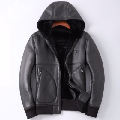 Burberry 2019 Mens Casual Leather Jacket - 버버리 2019 남성 캐쥬얼 가죽 자켓 Bur01641x.Size(l - 4xl).블랙