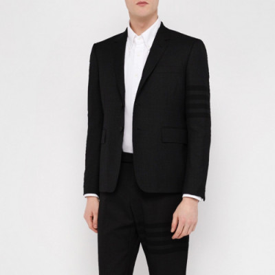 Thom Browne 2019 Mens Business Cotton Suit Jacket - 톰브라운 2019 남성 비지니스 코튼 슈트 자켓 Thom0451x.Size(s - xl).블랙