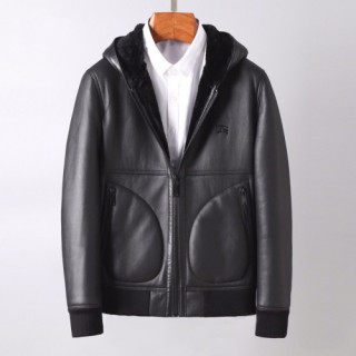 Burberry 2019 Mens Casual Leather Jacket - 버버리 2019 남성 캐쥬얼 가죽 자켓 Bur01662x.Size(l - 4xl).블랙