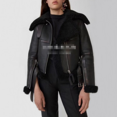 Acne Sstudios 2019 Womens Casual Leather Jacket - 아크네 2019 여성 캐쥬얼 가죽 자켓 Acn0042x.Size(s - 2xl).블랙