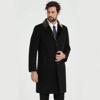Burberry 2019 Mens Business Vintage Cashmere Coat - 버버리 2019 남성 비지니스 캐시미어 코트 Bur01723x.Size(m - 3xl).블랙