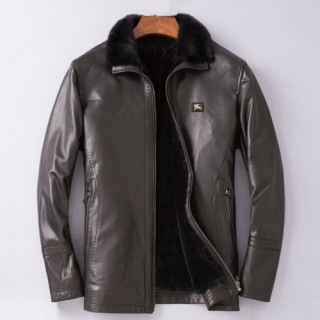 Burberry 2019 Mens Casual Leather Jacket - 버버리 2019 남성 캐쥬얼 가죽 자켓 Bur01727x.Size(l - 4xl).블랙