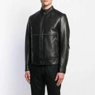 Ermenegildo Zegna 2019 Mens Business Leather Jacket - 에르메네질도 제냐 2019 남성 비지니스 가죽 자켓 Zeg0131x.Size(m - 3xl).그린