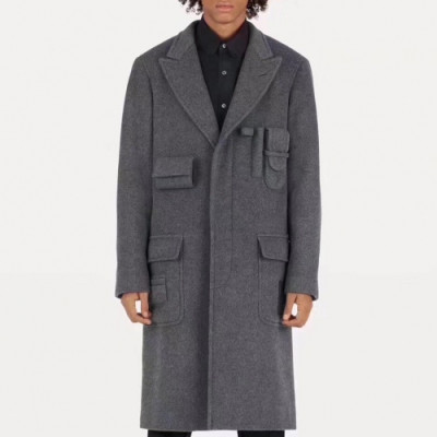 [루이비통]Louis vuitton 2019 Mens Logo Cashmere Coat - 루이비통 2019 남성 로고 캐시미어 코트 Lou01510x.Size(m - 2xl).그레이