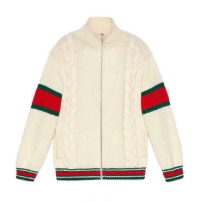 [구찌]Gucci 2020 Mm/Wm Casual Zip-up Wool Sweater - 구찌 2020 남자 캐쥬얼 집업 울 스웨터 Guc01973x.Size(s - l).아이보리
