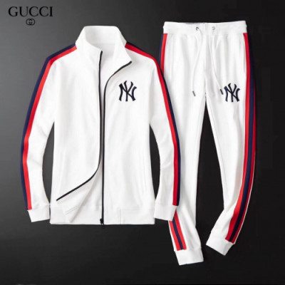 [구찌]Gucci 2020 Mens Logo Casual Cotton Clothes&Pants - 구찌 2020 남성 로고 캐쥬얼 코튼 트레이닝복&팬츠 Guc01985x.Size(l - 4xl).화이트
