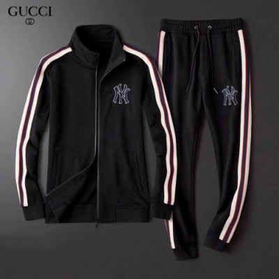 [구찌]Gucci 2020 Mens Logo Casual Cotton Clothes&Pants - 구찌 2020 남성 로고 캐쥬얼 코튼 트레이닝복&팬츠 Guc01986x.Size(l - 4xl).블랙