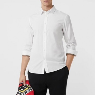 [버버리]Burberry 2020 Mens Classic Casual Cotton Tshirts - 버버리 2020 남성 클래식 캐쥬얼 코튼 셔츠 Bur01923x.Size(s - 2xl).화이트