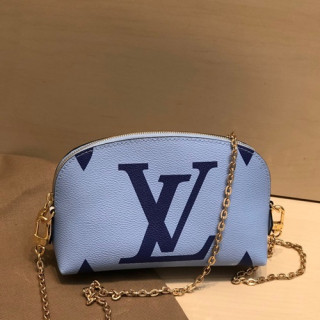 Louis Vuitton 2019 Monogram PVC Pouch Chain Shoulder Cross Bag ,19cm - 루이비통 2019 모노그램 PVC 파우치 체인 숄더 크로스백 M67694,LOUB1918,19cm,블루