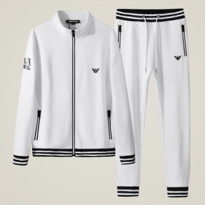 [알마니]Emporio Armani 2019 Mens Cotton Training Clothes&Pants - 알마니 2019 남성 코튼 트레이닝복&팬츠 Arm0576x.Size(m - 4xl).화이트