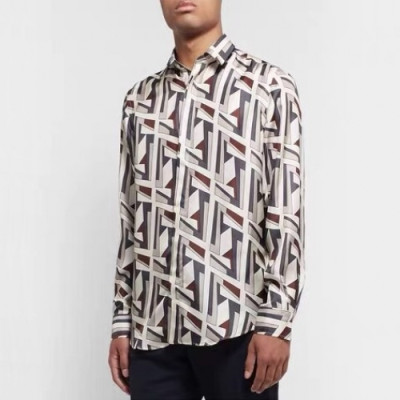 [펜디]Fendi 2020 Mens Trendy Silk Tshirts - 펜디 2020 남성 트렌디 실크 셔츠 Fen0532x.Size(m - 3xl).그레이