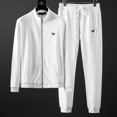 [알마니]Emporio Armani 2020 Mens Cotton Training Clothes&Pants - 알마니 2020 남성 코튼 트레이닝복&팬츠 Arm0579x.Size(m - 4xl).화이트