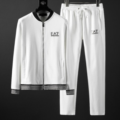 [알마니]Emporio Armani 2020 Mens Cotton Training Clothes&Pants - 알마니 2020 남성 코튼 트레이닝복&팬츠 Arm0583x.Size(m - 4xl).화이트