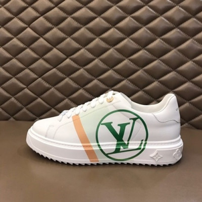 Louis Vuitton 2019 Mm / Wm Leather Sneakers - 루이비통 2019 남여공용 레더 스니커즈 LOUS0486,Size(225 - 270).화이트