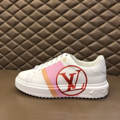 Louis Vuitton 2019 Mm / Wm Leather Sneakers - 루이비통 2019 남여공용 레더 스니커즈 LOUS0487,Size(225 - 270).화이트