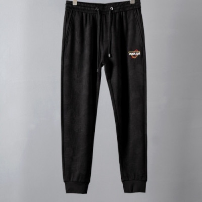 [프라다]Prada 2020 Mens Logo Casual Training Pants - 프라다 2020 남성 로고 캐쥬얼 트레이닝 팬츠 Pra0943x.Size(m - 3xl).블랙