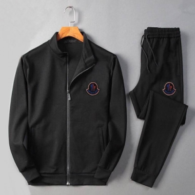 [몽클레어]Moncler 2020 Mens Patch Logo Training Clothes&Pants - 몽클레어 2020 남성 패치 로고 트레이닝복&팬츠 Moc01400x.Size(m - 3xl).블랙