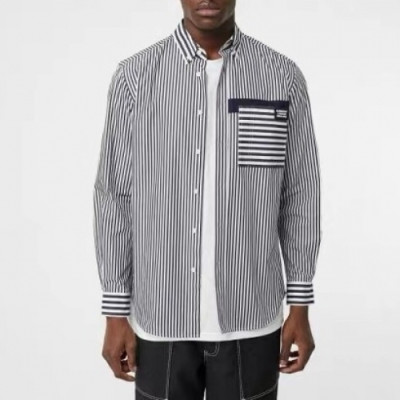 [버버리]Burberry 2020 Mm/Wm Classic Casual Cotton Check Tshirts - 버버리 2020 남자 클래식 캐쥬얼 코튼 체크 셔츠 Bur02045x.Size(m - 2xl).블랙