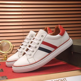 Thom Brown 2019 Mens Leather Sneakers - 톰브라운 2019 남성용 레더 스니커즈 THOMS0017,Size(240 - 270).화이트