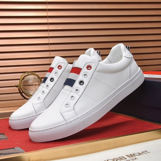 Thom Brown 2019 Mens Leather Sneakers - 톰브라운 2019 남성용 레더 스니커즈 THOMS0021,Size(240 - 270).화이트