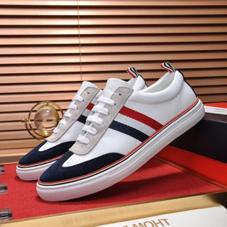 Thom Brown 2019 Mens Leather Sneakers - 톰브라운 2019 남성용 레더 스니커즈 THOMS0026,Size(240 - 270).화이트