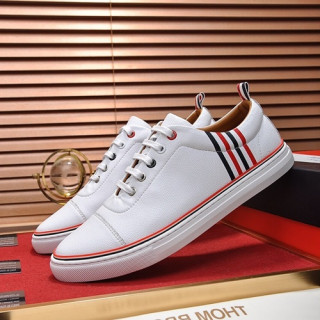 Thom Brown 2019 Mens Leather Sneakers - 톰브라운 2019 남성용 레더 스니커즈 THOMS0027,Size(240 - 270).화이트