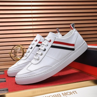 Thom Brown 2019 Mens Leather Sneakers - 톰브라운 2019 남성용 레더 스니커즈 THOMS0028,Size(240 - 270).화이트