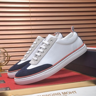 Thom Brown 2019 Mens Leather Sneakers - 톰브라운 2019 남성용 레더 스니커즈 THOMS0030,Size(240 - 270).화이트