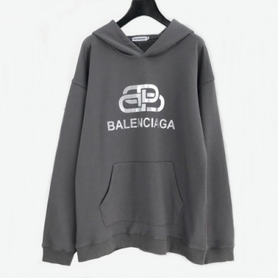 [발렌시아가]Balenciaga 2020 Mm/Wm Logo Oversize Cotton Hoodie - 발렌시아가 2020 남자 로고 오버사이즈 코튼 후디 Bal0480x.Size(xs - l).다크그레이