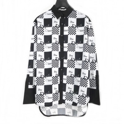 [디올]Dior 2020 Mens Logo Classic Silk Tshirts - 디올 2020 남성 로고 클래식 실크 셔츠 Dio0541x.Size(s - xl).블랙