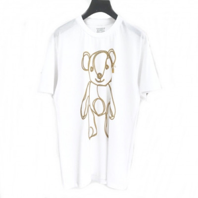 [버버리]Burberry 2020 Mm/Wm Logo Cotton Short Sleeved Tshirts - 버버리 2020 남자 로고 코튼 반팔티 Bur02127x.Size(s - 2xl).화이트