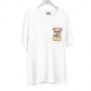 [아크네]Acne 2020 Studios Mm/Wm Logo Cotton Short Sleeved Tshirts - 아크네 스튜디오 2020 남자 로고 코튼 반팔티 Acn0056x.Size(s - xl).화이트