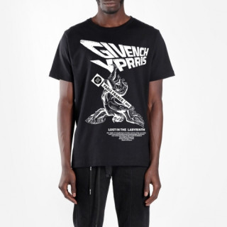 [지방시]Givenchy 2020 Mm/Wm Logo Cotton Crew-neck Short Sleeved Tshirts - 지방시 2020 남성 로고 코튼 크루넥 반팔티 Giv0355x.Size(xs - s). 블랙