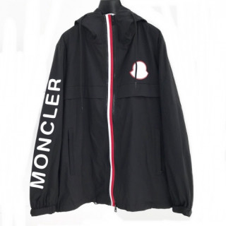 [몽클레어]Moncler 2020 Mens Logo Casual Windproof Jackets - 몽클레어 2020 남성 로고 캐쥬얼 방풍 자켓 Moc01519x.Size(m - 3xl).블랙