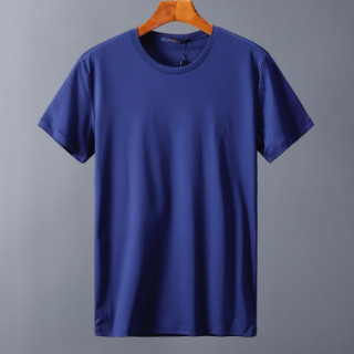 [루이비통]Louis vuitton 2020 Mens Crew-neck Silket Short Sleeved Tshirts - 루이비통 2020 남성 크루넥 실켓 반팔티 Lou01710x.Size(s - 2xl).블루