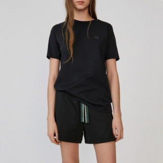 [아크네]Acne 2020 Studios Womens Logo Cotton Short Sleeved Tshirts - 아크네 스튜디오 2020 여성 로고 코튼 반팔티 Acn0061x.Size(2xs - s).블랙