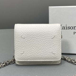 Maison Margiela 2020  Leather Mini Chain Shoulder Cross Bag,10cm - 메종 마르지엘라 2020 레더 미니 체인 숄더 크로스백,MMB0032,10cm,화이트