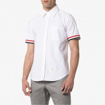 [톰브라운]Thom Browne 2020 Mens Strap Cotton Short Sleeved Tshirts - 톰브라운 2020 남성 스트랩 코튼 반팔 셔츠 Thom0642x.Size(s - 2xl).화이트