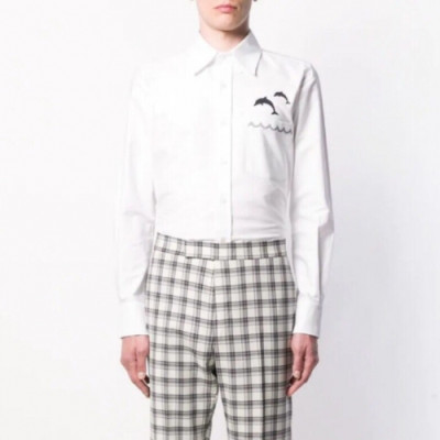 [톰브라운]Thom Browne 2020 Mens Strap Cotton Tshirts - 톰브라운 2020 남성 스트랩 코튼 셔츠 Thom0666x.Size(s - xl).화이트