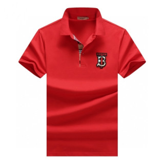 [버버리]Burberry 2020 Mens Logo Cotton Polo Short Sleeved Tshirts - 버버리 2020 남성 로고 코튼 폴로 반팔티 Bur02378x.Size(m - 3xl).레드